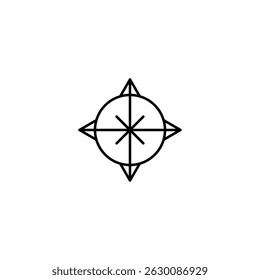 Compass journey navigation vector logo design