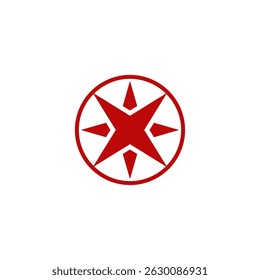 Compass journey navigation vector logo design