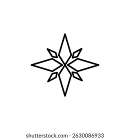 Compass journey navigation vector logo design