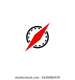 Compass journey navigation vector logo design