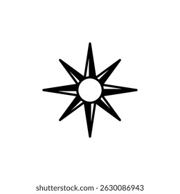 Compass journey navigation vector logo design