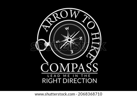 compass let me in the right direction vintage design