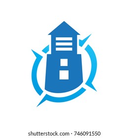 Compass lighthouse