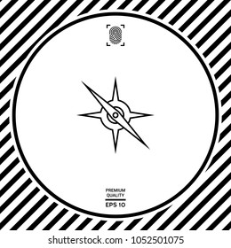 Compass line icon