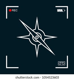 Compass line icon