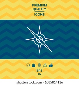 Compass line icon