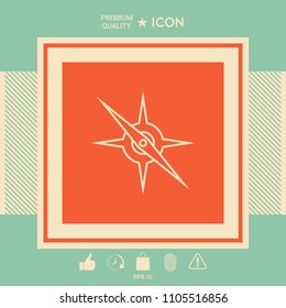 Compass line icon