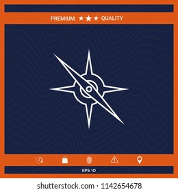 Compass line icon