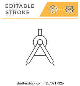 Compass line icon