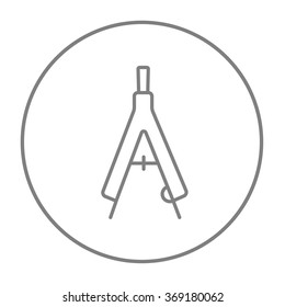Compass line icon.