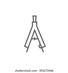 Compass line icon.