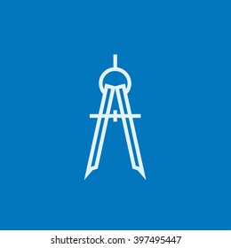 Compass line icon.