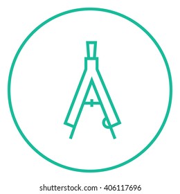 Compass line icon.