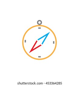 compass line icon
