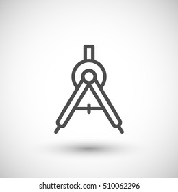 Compass line icon