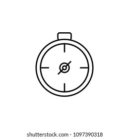 compass line icon. Element of camping icon for mobile concept and web apps. Thin line compass icon can be used for web and mobile
