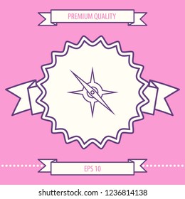 Compass line icon. Graphic elements for your design