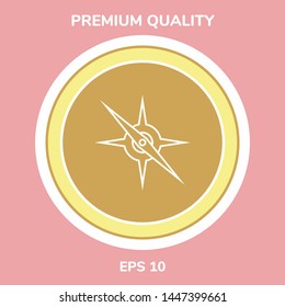 Compass line icon. Graphic elements for your design