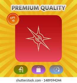 Compass line icon. Graphic elements for your design