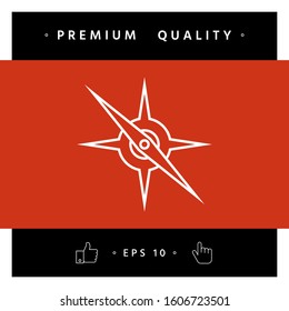 Compass line icon. Graphic elements for your design