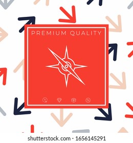 Compass line icon. Graphic elements for your design