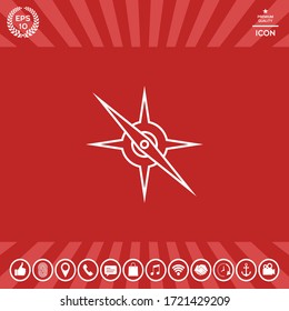 Compass line icon. Graphic elements for your design