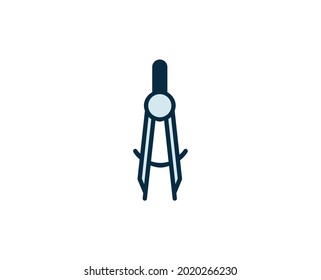 Compass line icon. High quality outline symbol for web design or mobile app. Thin line sign for design logo. Color outline pictogram on white background