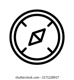 compass line icon illustration vector graphic