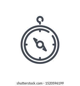 Compass line icon. Navigation vector outline sign.