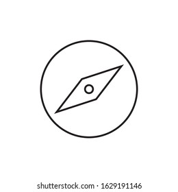 Compass line icon - simple graphic element