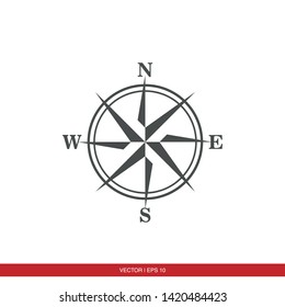 Compass Line Icon Vector Illustration - Vector