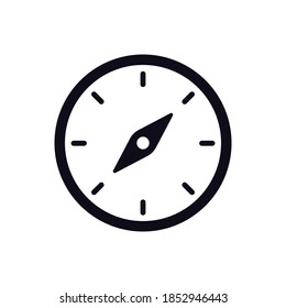 Compass line icon vector illustration logo template for many purpose.