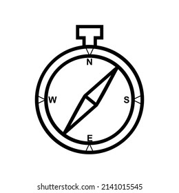 Compass line icon vector illustration, perfect for logos, objects, symbols and more