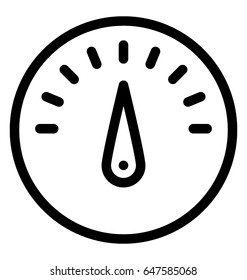 Compass Line Vector Icon