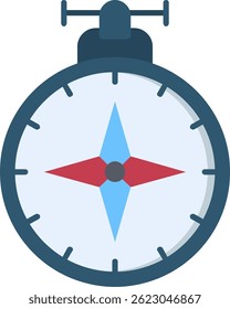 Compass Line vector Icon Design