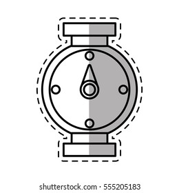 compass location gps travel shadow vector illustration eps 10
