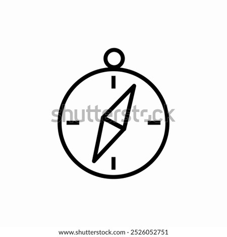 compass location icon sign vector