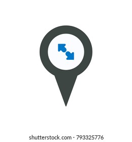 Compass location marker needle pin place pointer icon