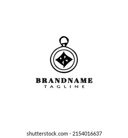 compass logo cartoon icon design template black modern isolated vector