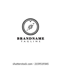 compass logo cartoon icon design template flat modern isolated vector illustration