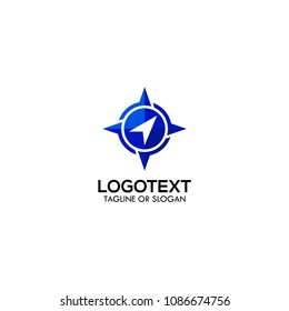 Compass logo design concept. Compass logo idea. Creative compass logo design