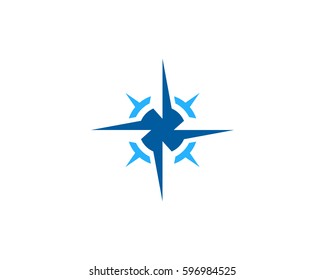 Compass Logo Design Element