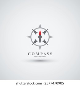 Compass logo design icon template illustration