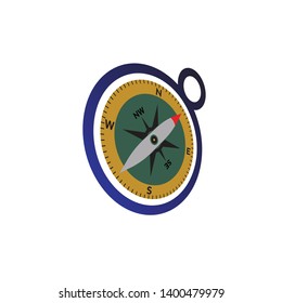 Compass logo design. illustration element vector