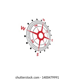 Compass logo design. illustration element vector