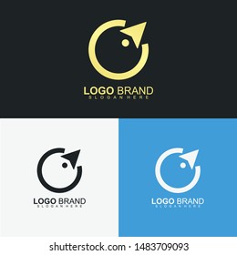 Compass Logo Design With Luxury. Modern Design. Compass Icon. Flat Logo. Compass. Vector Illustration.