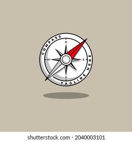 kompasses Logo-Design im modernen Stil