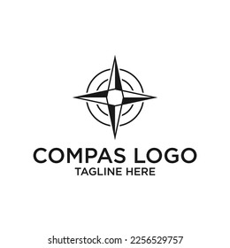 diseño moderno del logotipo de brújula