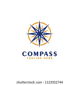 compass logo design, navigator, arrow and symbol