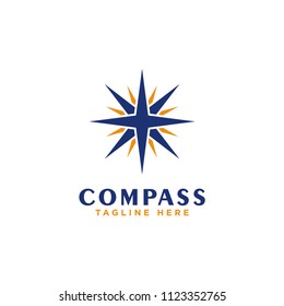 compass logo design, navigator, arrow and symbol